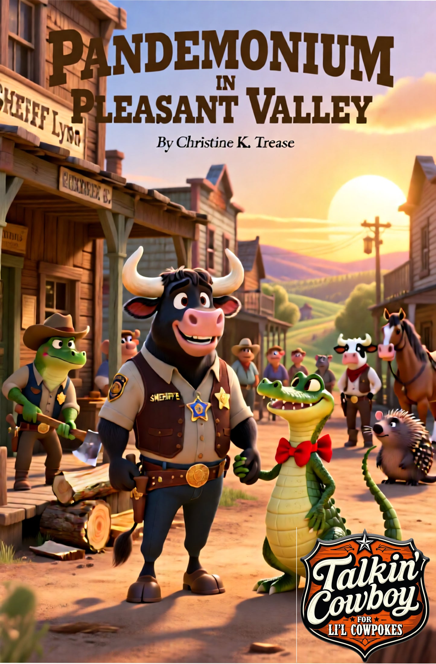 Talkin' Cowboy For Li'l Cowpokes-Pandemonium In Pleasant Valley Book