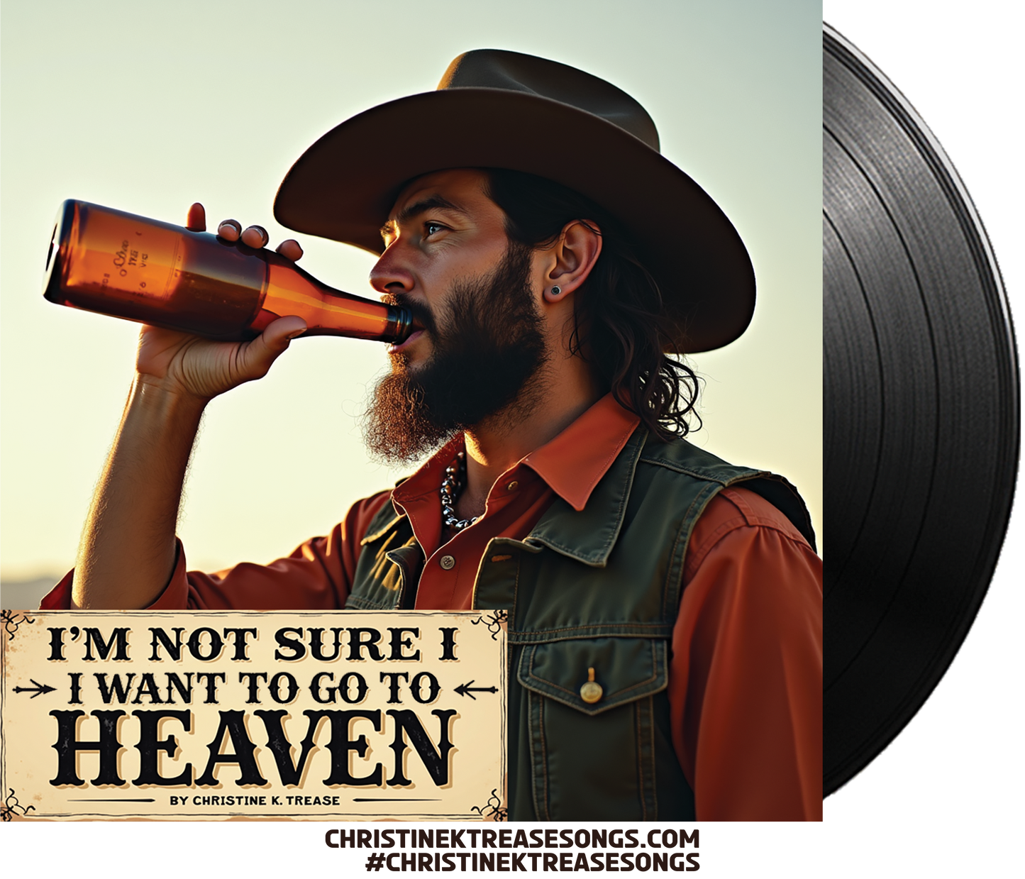 Shirt-I'm Not Sure I Want To Go To Heaven-Brown