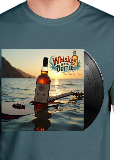 Shirt-Whiskey In The Bottle (Steel Blue)